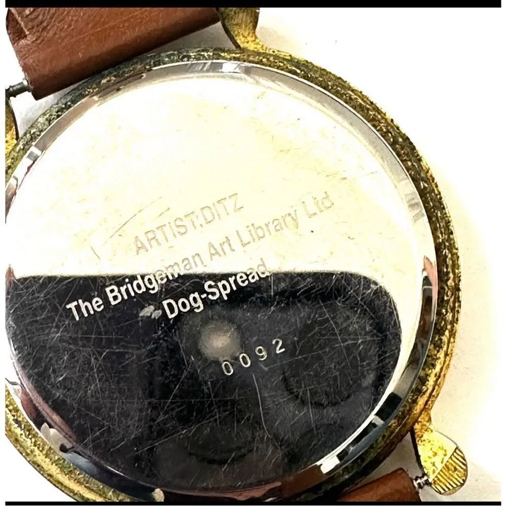 Vintage The Bridgeman Art library Ditz dog spread  watch
